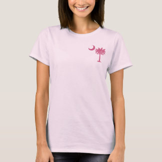Rosa Palmetto-Tasche T-Shirt