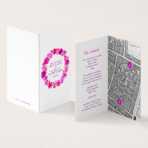Rosa Pansy Art Hochzeitskalender