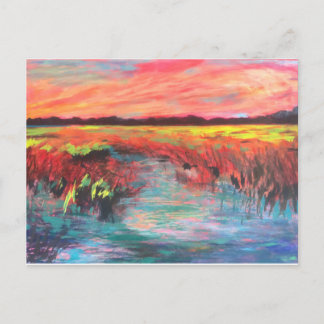 Rosa Paradies Postkarte