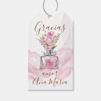 Rosa Parfüm "infundida de amor personalizada" Geschenkanhänger
