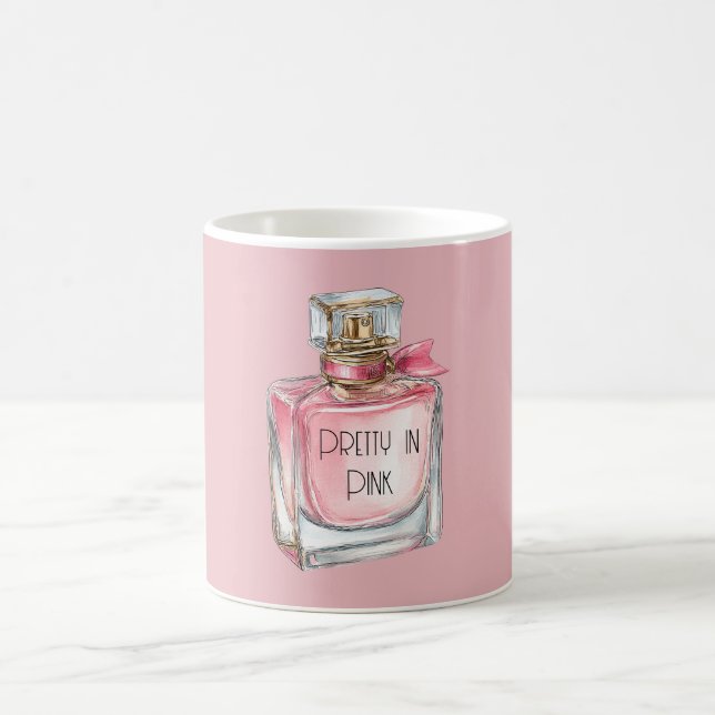 Rosa Parfüm Kaffeetasse (Mittel)