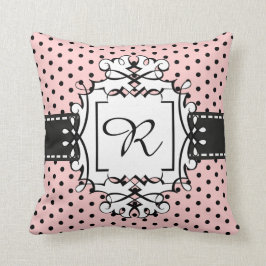 Rosa Paris-Tupfen-Fantasie-Retro Art-Kissen Kissen