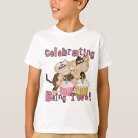 Rosa Party Affe 2. Geburtstagsgeschenke und Gesche