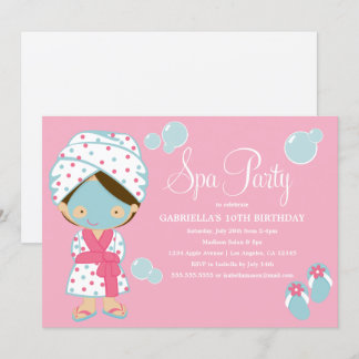 Rosa Party des Wellness-Center-Party-| laden ein Einladung