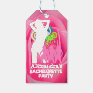 Rosa Party Girls personalisiert Bachelorett Geschenkanhänger