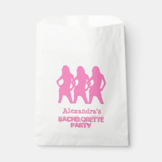 Rosa Party Mädchen personalisiert Junggeselinnen-A Geschenktütchen