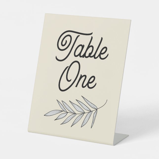 Rosa Party oder Hochzeitsfeiern Tischnummern Sockelschild (Vorderseite)