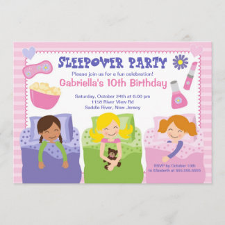 Rosa Party Spaß am Geburtstag Einladung