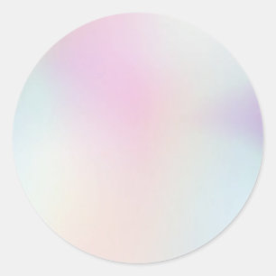 Rosa Pastel Custom Trendy Classic Round Sticker