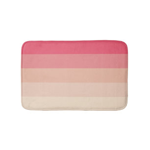 Rosa Pastellstreifen Badematte