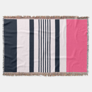 Rosa Pastellstreifen Decke