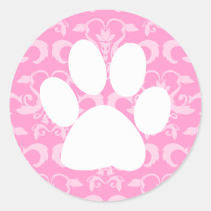 Rosa Paw Elegant Sticker