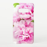 Rosa Peel Samsung Galaxy S10E Hülle<br><div class="desc">Pink Peony auf weißem Hintergrund</div>