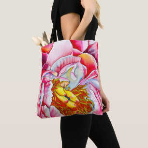 Rosa Peña Wasserfarbe Kunst Tasche