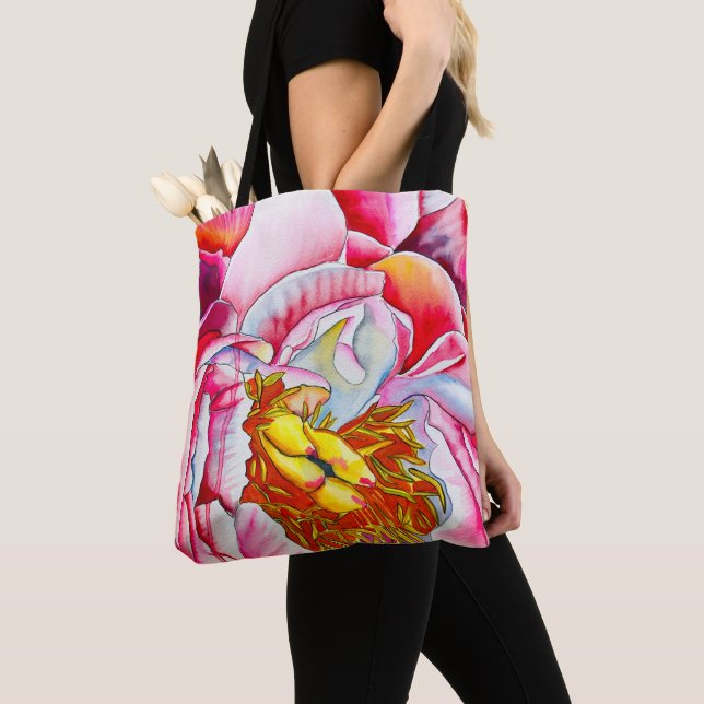 Rosa Peña Wasserfarbe Kunst Tasche (Von Nahem)