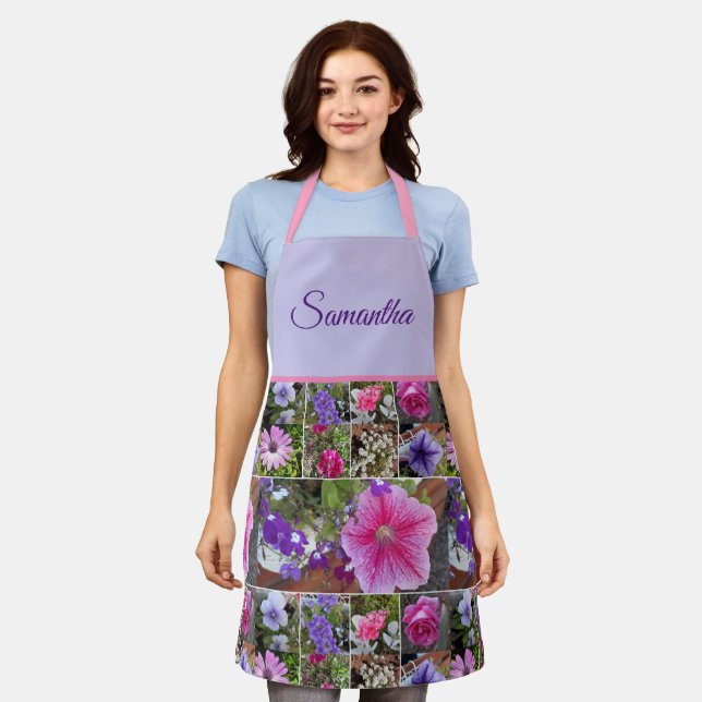 Rosa Penunia Daisy Blume Blumenfrauen Apro Schürze (Getragen)