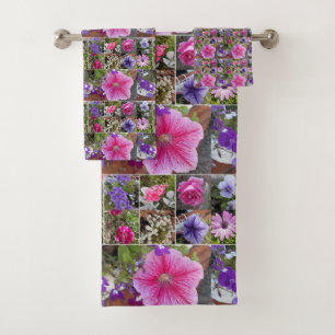 Rosa Penunia Daisy Blume Blumenfrauen Name Badhandtuch Set