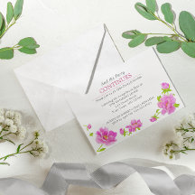 Rosa Peonies Blumensilber nach Party Einladung