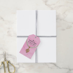 Rosa Perlenhalskette Elegant 21. Geburtstagsfeier Geschenkanhänger
