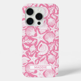 Rosa personalisierte Muscheln Case-Mate iPhone Hülle