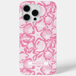 Rosa personalisierte Muscheln Case-Mate iPhone Hülle