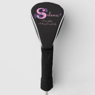 Rosa personalisierte Selena-Bezeichnung Golf Headcover