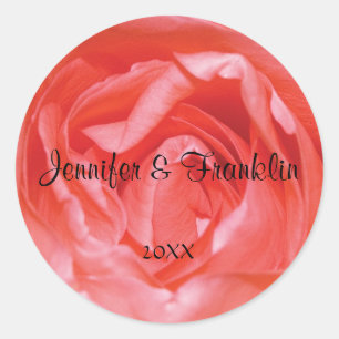 Rosa Personalisierter Rundkleber Runder Aufkleber