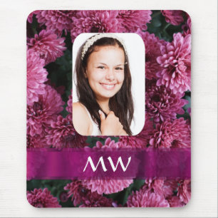 Rosa personalisiertes Foto Mousepad