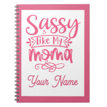 Rosa personalisiertes "Sassy Moma"