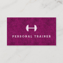 Rosa persönliche Trainer-Fitness-Geschäftskarten Visitenkarte
