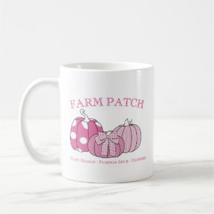 Rosa persönlicher Bauernhof-Patch Kaffeetasse