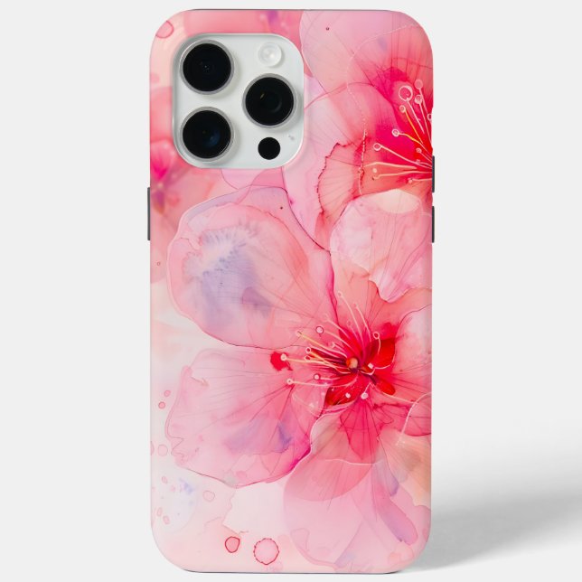 Rosa Petal Elegance Case-Mate iPhone Hülle (Rückseite)