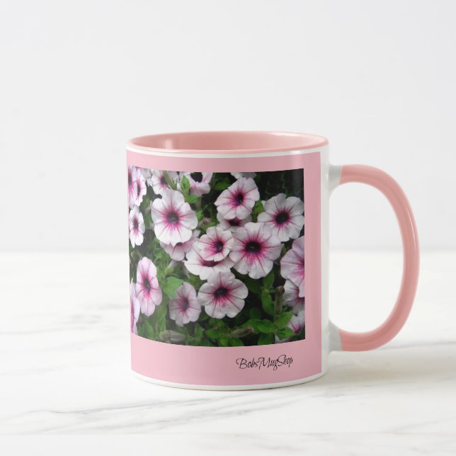Rosa Petunie-Flecken Tasse (Rechts)