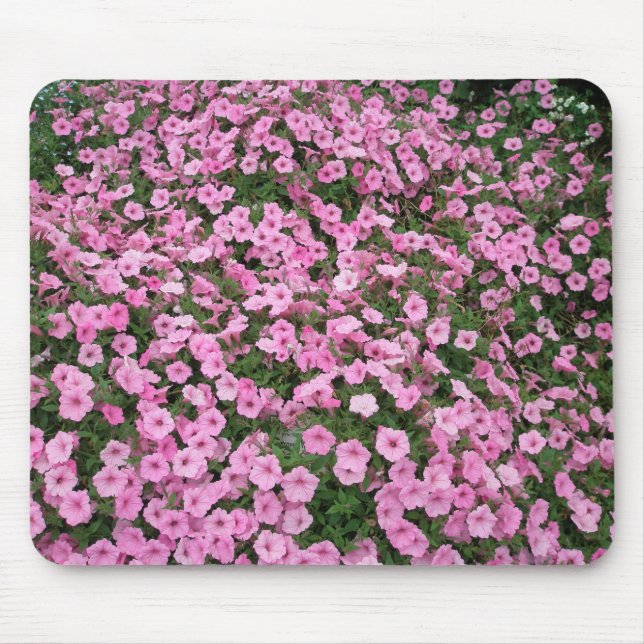 Rosa Petunien Mousepad (Vorne)