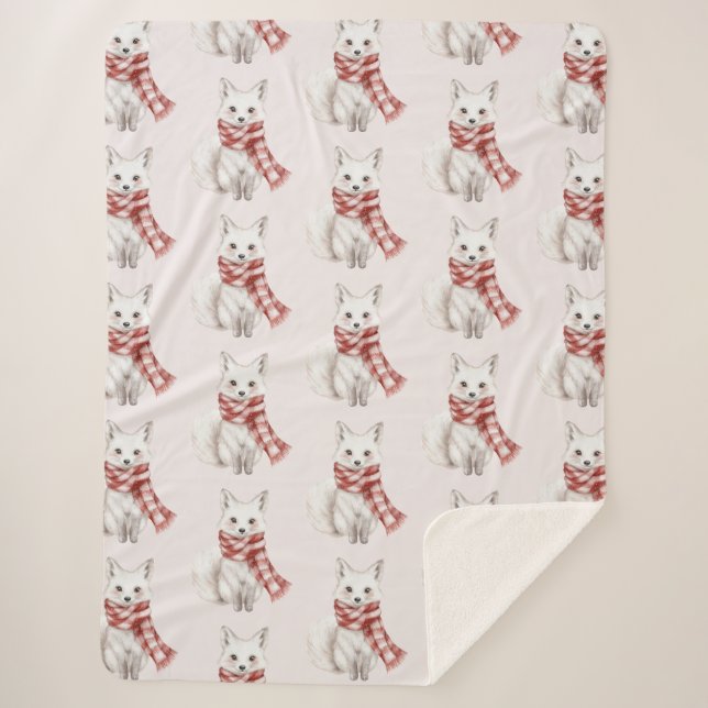 Rosa Pfefferminzfuchs Sherpadecke (Vorderseite)