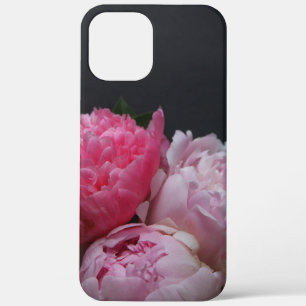 Rosa Pfingstrosen auf dunklem Hintergrund Case-Mate iPhone Hülle