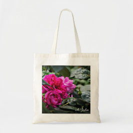 Rosa Pfingstrosen-Blumen-Taschentasche Tragetasche