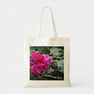 Rosa Pfingstrosen-Blumen-Taschentasche Tragetasche