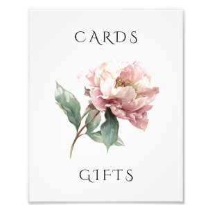 Rosa Pfingstrosen-Hochzeitskarten & Geschenke Schi Fotodruck