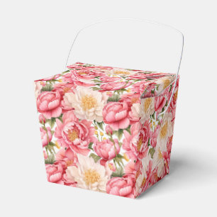 Rosa Pfingstrosen-Party-Geschenkbox Geschenkschachtel