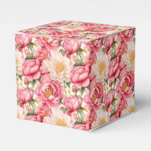 Rosa Pfingstrosen-Party-Geschenkbox Geschenkschachtel