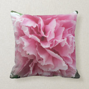 Rosa Pfingstrosen-Wurfs-Kissen Kissen