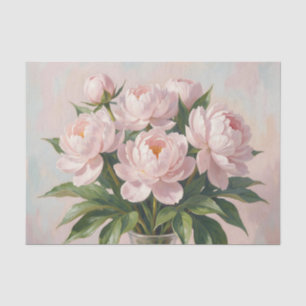 Rosa Pfingstrosenstrauß Romantische Blumen  Seidenpapier