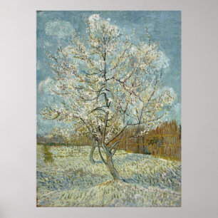 Rosa Pfirsich-Baum durch Vincent van Gogh Poster