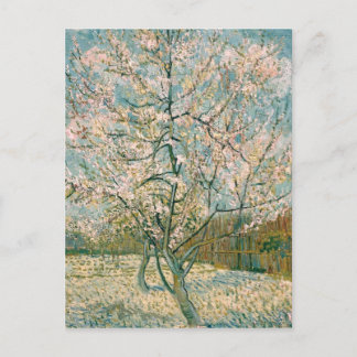 Rosa Pfirsich-Baum Van Gogh in der Blüte (F404) Postkarte