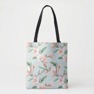 Rosa Pfirsichbaum Blossom All-over-Print Tasche