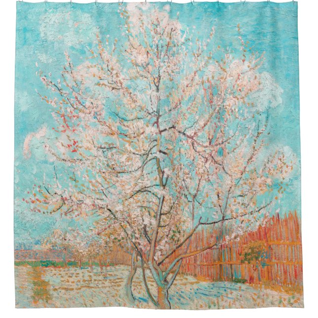 Rosa Pfirsichbaum, Vincent van Gogh Duschvorhang (Vorderseite)