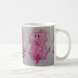 Rosa Piggie Kaffeetasse