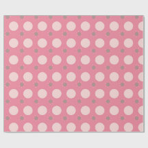 Rosa Pika-Punkt-Geschenkpapier