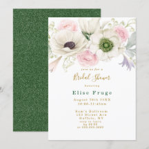 Rosa Pink Peony Anemone Gold Brautparty